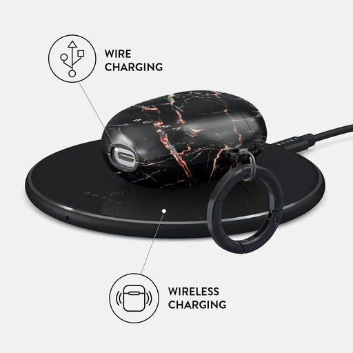 Rose Gold Marble - Google Pixel Buds Pro Case 3