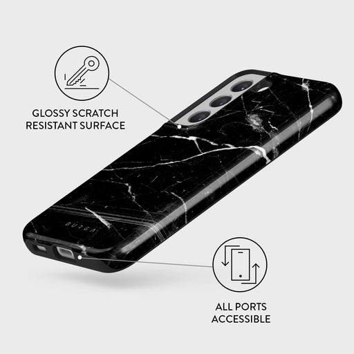 Noir Origin - Black Marble Samsung Galaxy S22 Case 7