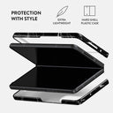 Noir Origin - Black Marble Samsung Galaxy Z Fold 4 Case 2