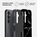 Noir Origin - Black Marble Samsung Galaxy A25 Case 2