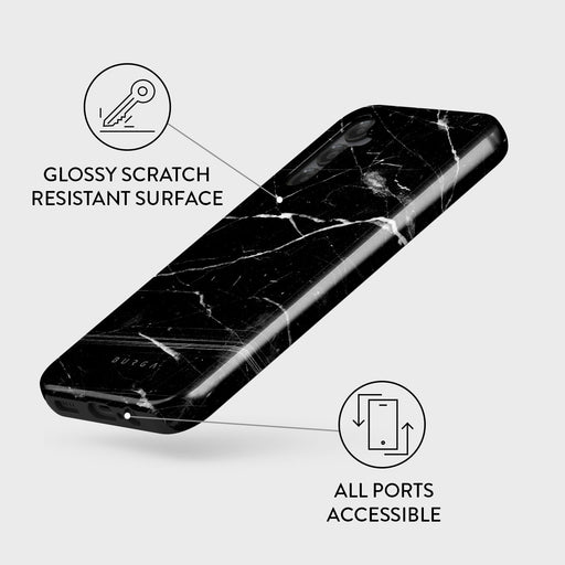 Noir Origin - Black Marble Samsung Galaxy A25 Case 3