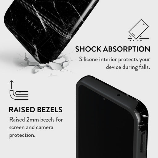 Noir Origin - Black Marble Samsung Galaxy A25 Case 4
