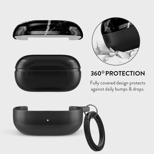 Noir Origin - Black Marble Samsung Galaxy Buds FE Case 2