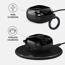 Noir Origin - Black Marble Samsung Galaxy Buds FE Case 3