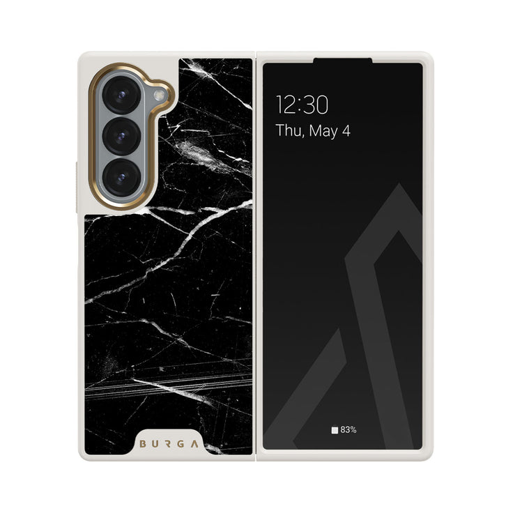Noir Origin - Black Marble Samsung Galaxy Z Fold 6 Case
