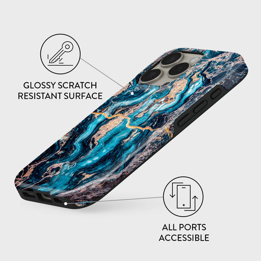 Mystic River - Blue Marble iPhone 16 Pro Case 3