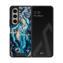Mystic River - Blue Marble Samsung Galaxy Z Fold 5 Case 1