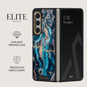 Mystic River - Blue Marble Samsung Galaxy Z Fold 5 Case 2
