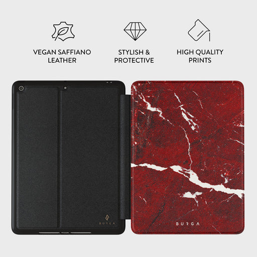 Iconic Red Ruby - Marble iPad 10.2 (9th/8th/7th Gen) Case 2