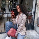 Iconic Red Ruby - Marble Samsung Galaxy S24 FE Case 7