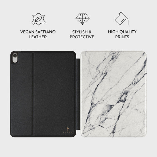 Satin White - Marble iPad Air 11 (7th/6th Gen) Case 3