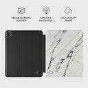 Satin White - Marble iPad Pro 11 (4th/3rd Gen) Case 3