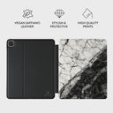 Fatal Contradiction - Black & White Marble iPad Pro 11 (4th/3rd Gen) Case 3