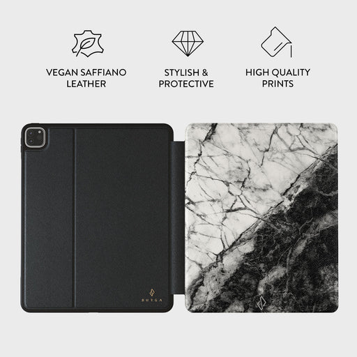 Fatal Contradiction - Black & White Marble iPad Pro 11 (4th/3rd Gen) Case 3