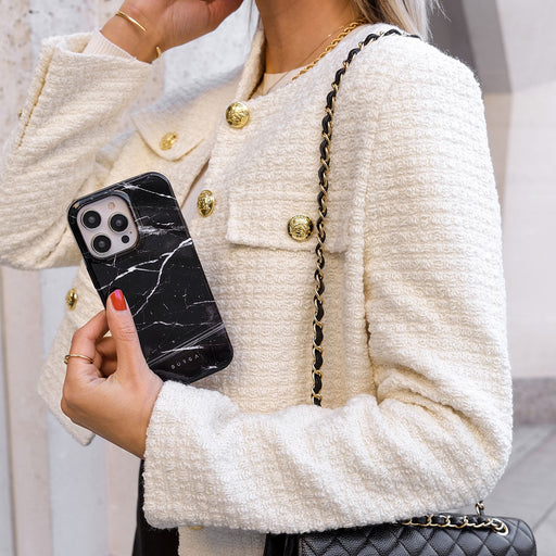 Noir Origin - Black Marble Samsung Galaxy A25 Case 5