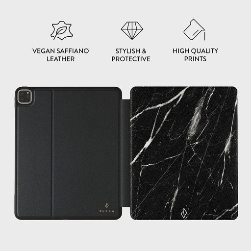 Noir Origin - Black Marble iPad Pro 12.9 (6th/5th Gen) Case 3