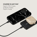Noir Origin - Black Marble Magnetic Power Bank 4