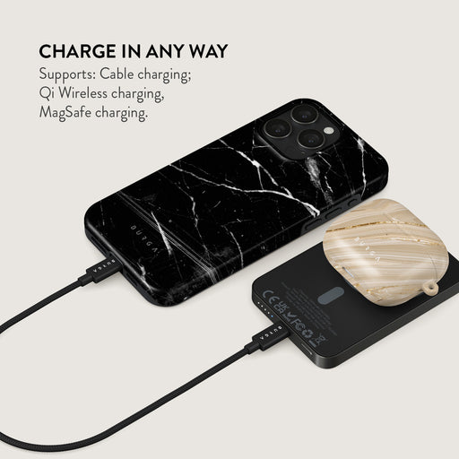 Noir Origin - Black Marble Magnetic Power Bank 4