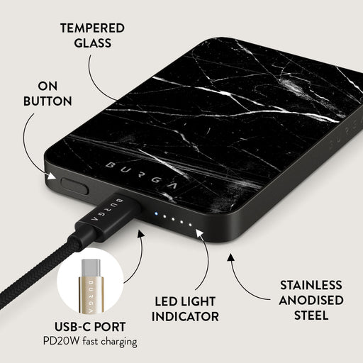 Noir Origin - Black Marble Magnetic Power Bank 5