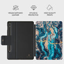 Mystic River - Blue Marble Samsung Galaxy Tab S9 FE Case 2