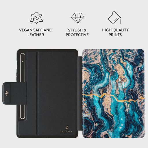 Mystic River - Blue Marble Samsung Galaxy Tab S9 FE Case 2