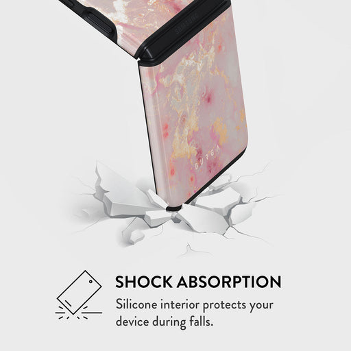 Golden Coral - Pink Samsung Galaxy Z Flip 3 Case 4