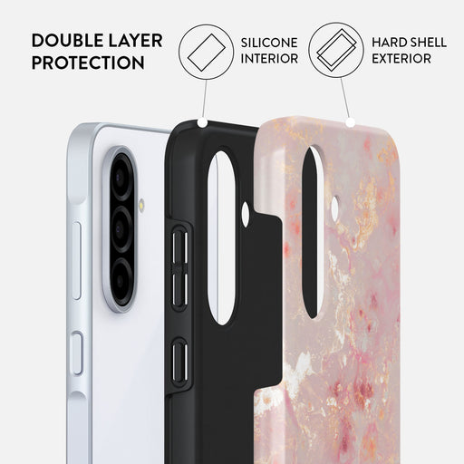 Golden Coral - Pink Samsung Galaxy A36 5G Case 2