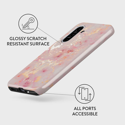 Golden Coral - Pink Samsung Galaxy A36 5G Case 3
