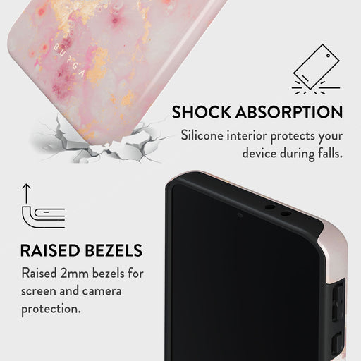 Golden Coral - Pink Samsung Galaxy A36 5G Case 4
