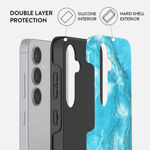 Ocean Waves - Blue Samsung Galaxy S24 FE Case 2