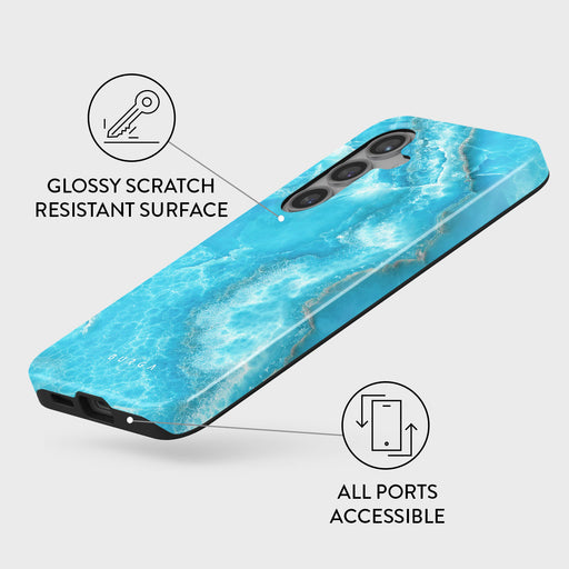 Ocean Waves - Blue Samsung Galaxy S24 FE Case 3
