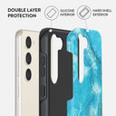 Ocean Waves - Blue Samsung Galaxy S23 Plus Case 6