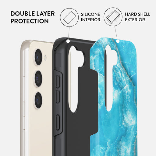 Ocean Waves - Blue Samsung Galaxy S23 Plus Case 6