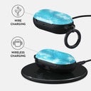 Ocean Waves - Blue Samsung Galaxy Buds Plus Case 3