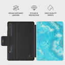 Ocean Waves - Blue Samsung Galaxy Tab S9+ FE Case 2