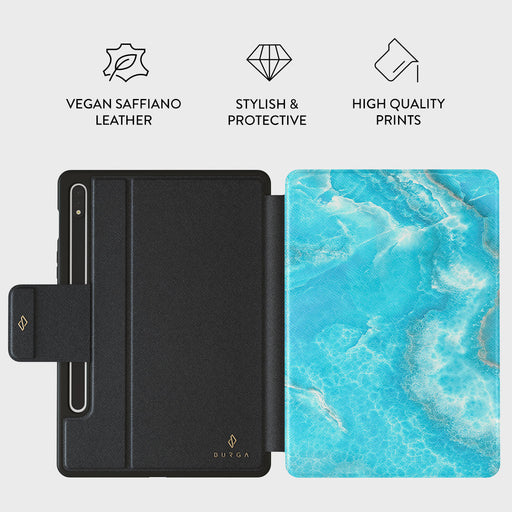Ocean Waves - Blue Samsung Galaxy Tab S9+ FE Case 2