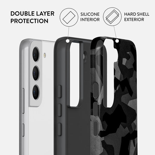 Night Black Camouflage - Samsung Galaxy S22 Plus Case 6