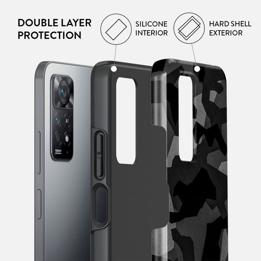 Night Black Camouflage - Xiaomi Redmi Note 11 Pro+ Case 2
