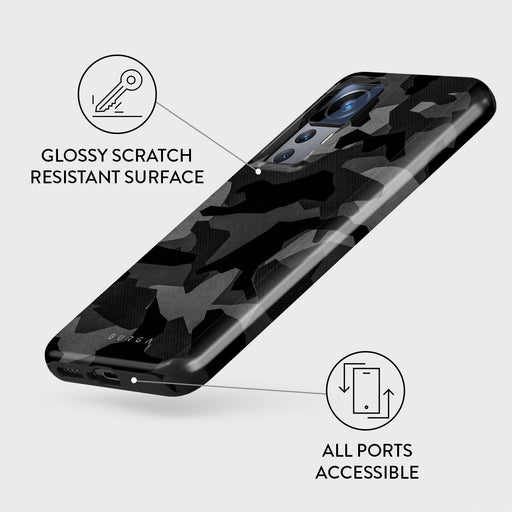 Night Black Camouflage - Xiaomi 12T Pro Case 3