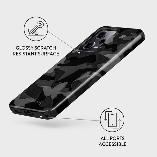 Night Black Camouflage - Xiaomi Redmi Note 12 Pro+ 5G Case 3