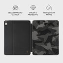 Night Black Camouflage - iPad Air 11 (7th/6th Gen) Case 3