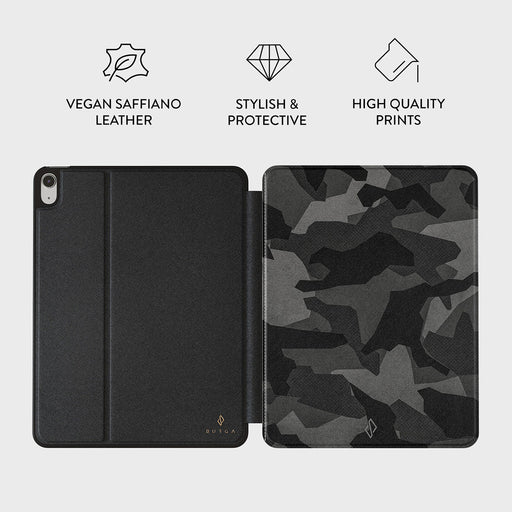 Night Black Camouflage - iPad Air 11 (7th/6th Gen) Case 3
