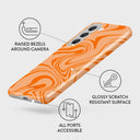 High Vibrations - Color Swirl Samsung Galaxy S22 Plus Case 3