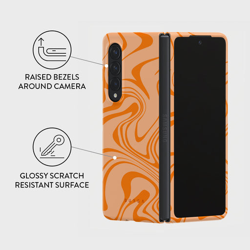 High Vibrations - Color Swirl Samsung Galaxy Z Fold 4 Case 3