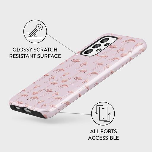 Nostalgic Pink - Flamingos Samsung Galaxy A23 4G / 5G Case 3