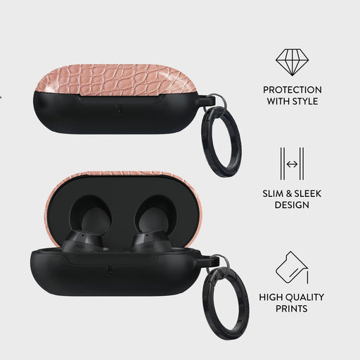 Pink Croco - Samsung Galaxy Buds Plus Case 4