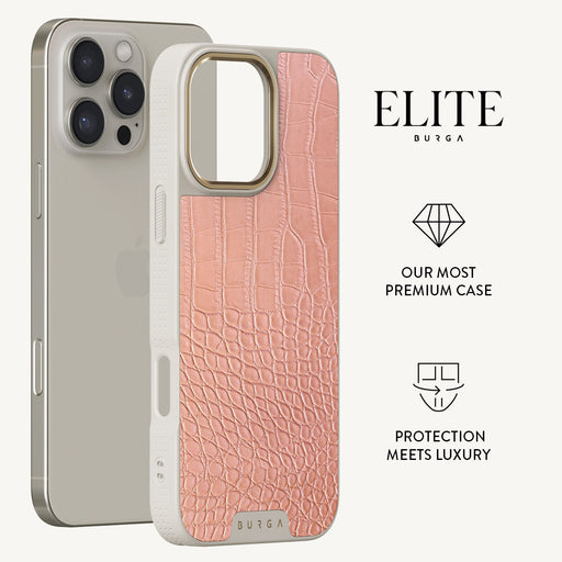 Pink Croco - iPhone 16 Pro Max Case 30