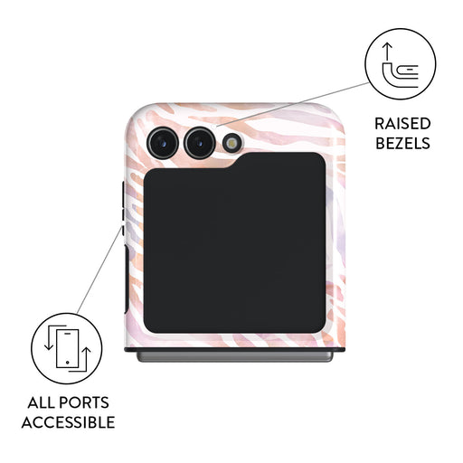 Sultry July - Zebra Samsung Galaxy Z Flip 5 Case 9