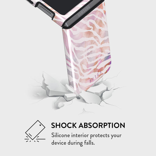 Sultry July - Zebra Samsung Galaxy Z Flip 5 Case 10