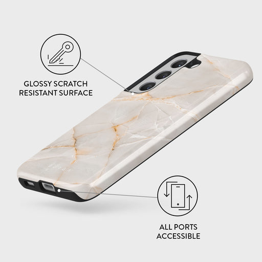 Vanilla Sand - Marble Samsung Galaxy S22 Case 7